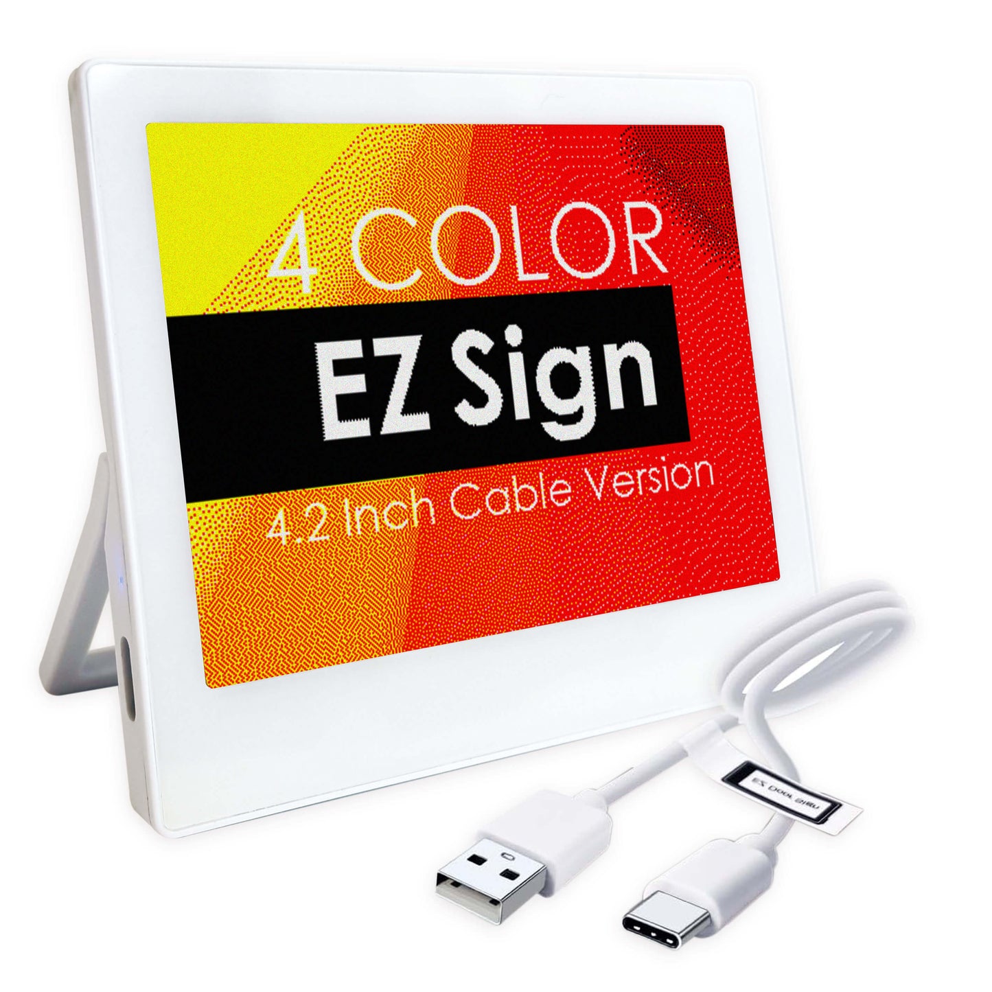 EZ Sign 【EPD】4.2インチ 4色表示 ケーブルタイプ E-paper Display(電子ペーパーディスプレイ) [SE0420B1]